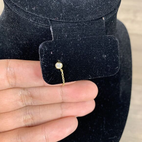 Eva & Lily Bajoran Chain Drop Earrings Gemstone Dangle Stud Fine Silver Plated - Picture 6 of 8